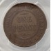 AUSTRALIA 1925 . ONE 1 PENNY . PCGS VF30